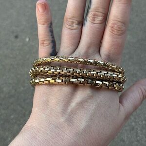 Aldo Gold Delicate Bracelet stack
